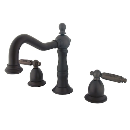 Kingston Brass KS1975GL 8" Widespread Bathroom Faucet, Oil Rubbed Bronze KS1975GL